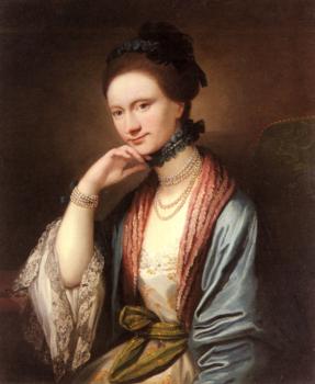 本傑明 韋斯特 Portrait of Ann Barbara Hill Medlycott